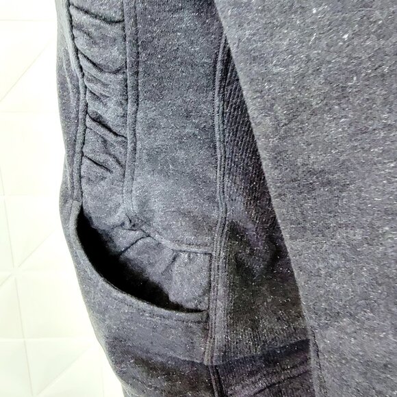 Lululemon Women's Heathered Black Cuddle Up Sparkle Full-Zip Jacket Size 8 - Picture 6 of 10
